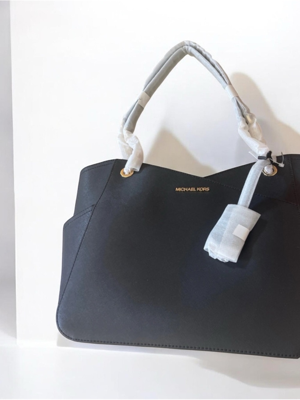 NWT $558 Michael Kors Black Saffiano Leather Tote Bag